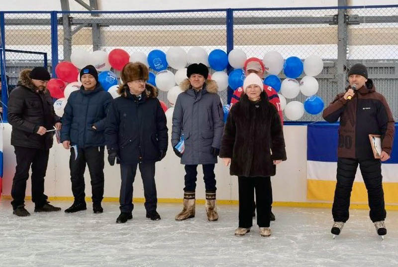 В Северобайкальске прошло открытие хоккейного корта