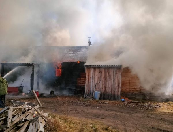 В селе Бурятии произошёл пожар на пилораме