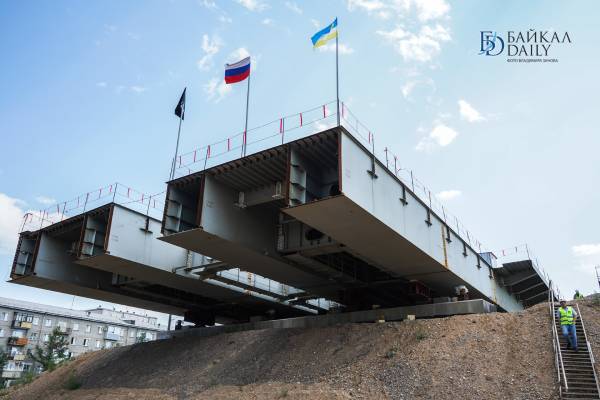 В Улан-Удэ на строительстве моста через Уду произошёл важный этап 