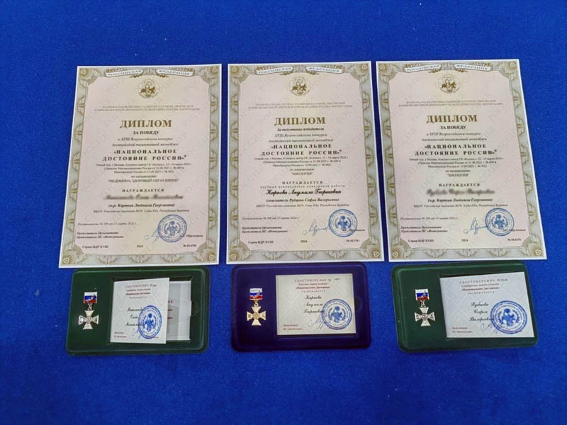 Школьников Улан-Удэ наградили медалями «Будущее российской науки»