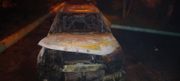 В Улан-Удэ сгорел автомобиль 