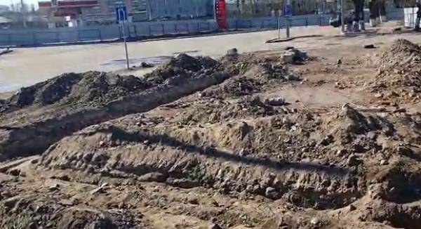 Возле будущей круговой развязки в Улан-Удэ вырубили деревья