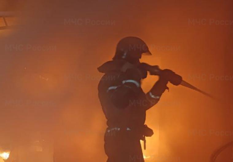 В Иркутской области сгорел гараж с иномаркой