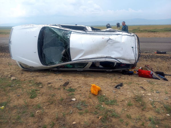 В Бурятии в ДТП погибли два пассажира опрокинувшейся «Тойоты» 