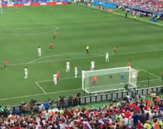 Сборная России забила автогол в матче с Испанией (видео)