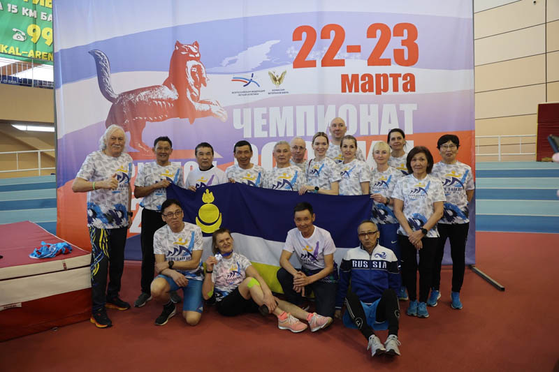 Ветераны Улан-Удэ стали вторыми на чемпионате России по лёгкой атлетике