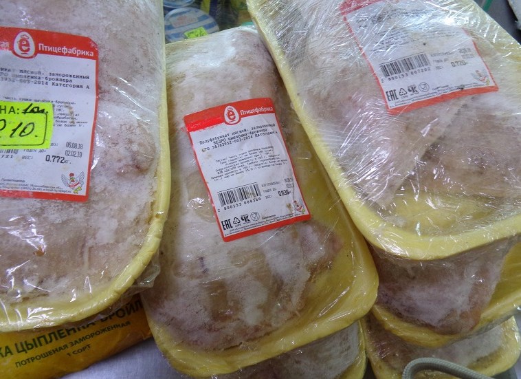 В Бурятии продавали курицу, годную до ноября 2018-го 