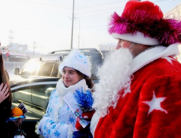 В Улан-Удэ завершилась акция «Полицейский Дед Мороз»