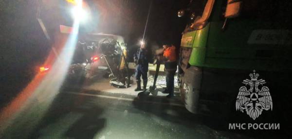 В Иркутской области пожарные помогли замерзающему дальнобойщику 