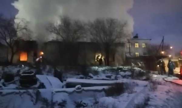 В Улан-Удэ произошёл пожар в центре города