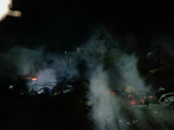 В Бурятии сгорела мастерская по ремонту автомобилей и пять машин