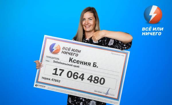 Мастер маникюра из Забайкалья выиграла в лотерею 17 миллионов 