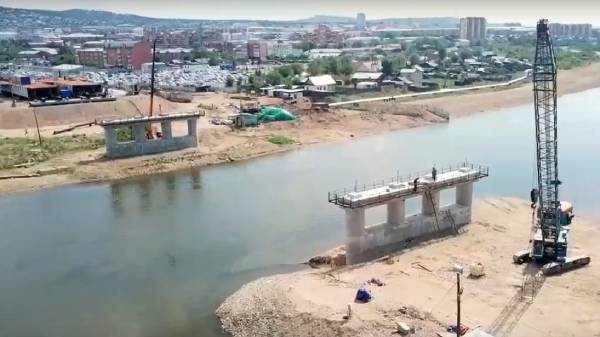 В Улан-Удэ показали третий мост через Уду с высоты птичьего полёта 