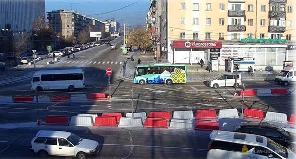 В Улан-Удэ перенесли пешеходный переход