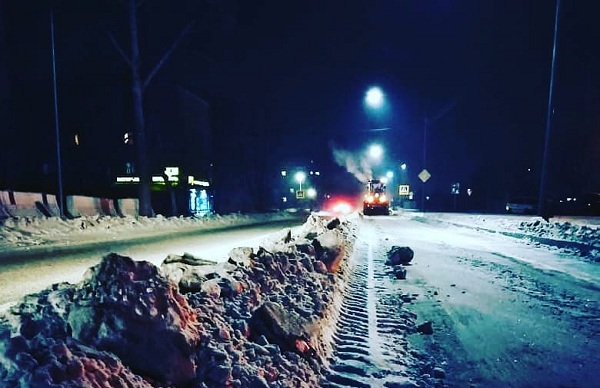 С улиц Улан-Удэ вывезено более двух тысяч кубометров снега