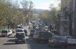 Из-за перекрытия дорог в центре Улан-Удэ наблюдались огромные пробки