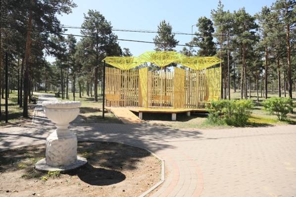 В парках Улан-Удэ появляются крытые зоны отдыха
