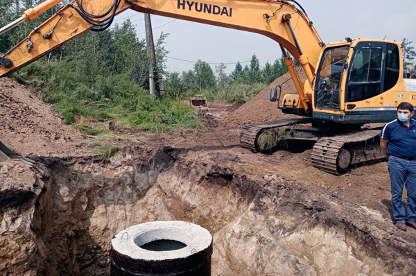 Для жителей посёлка в Бурятии строят сети водоснабжения