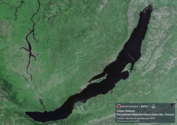 Роскосмос опубликовал снимок Байкал из космоса