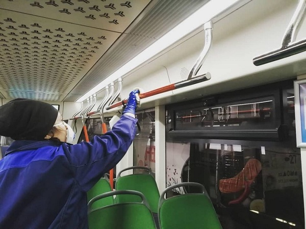 В Улан-Удэ из-за ОРВИ дезинфицируют трамваи