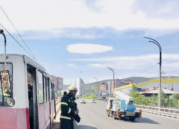 В Улан-Удэ назвали причину возгорания в трамвае 