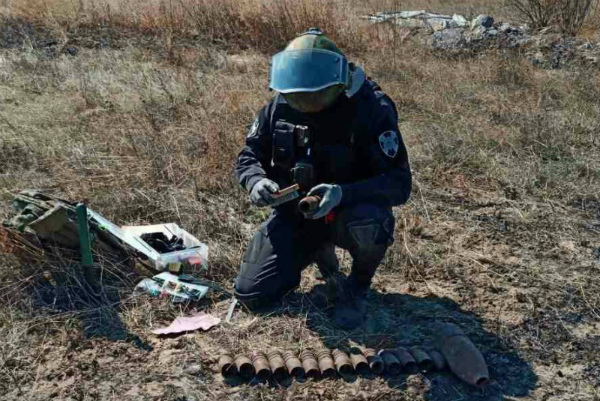 В Улан-Удэ во время тушения травы нашли снаряды 
