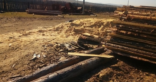В Бурятии лесозаготовители захламили площадку отгрузки 