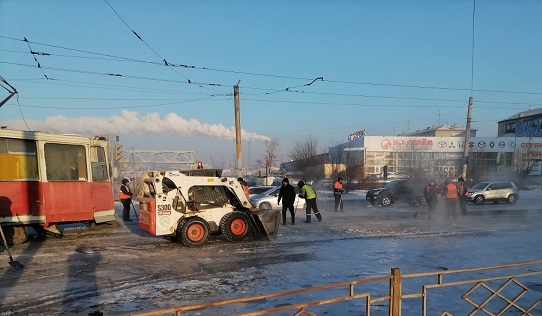 Автомобильное движение по улице Лебедева в Улан-Удэ восстановлено 