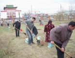 В Улан-Удэ высажены саженцы в Аллее счастливых пап