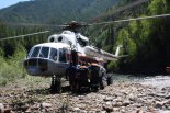 В Бурятии спасателям удалось эвакуировать пострадавшего с помощью вертолета