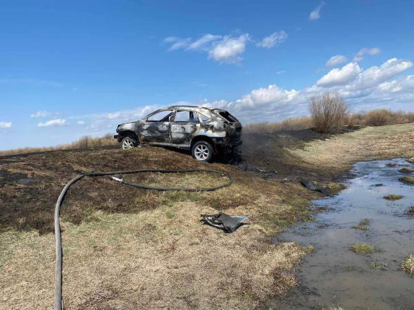 В Бурятии водитель спалил автомобиль 