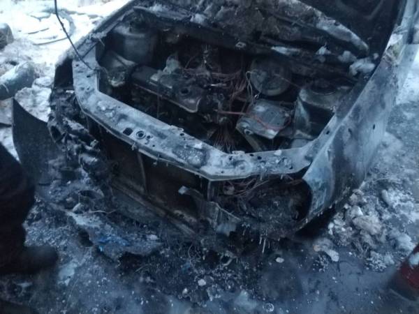 В Бурятии «Лада» сгорела из-за электрокотла
