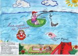 Школьники Бурятии в рисунках показали туристам Байкал