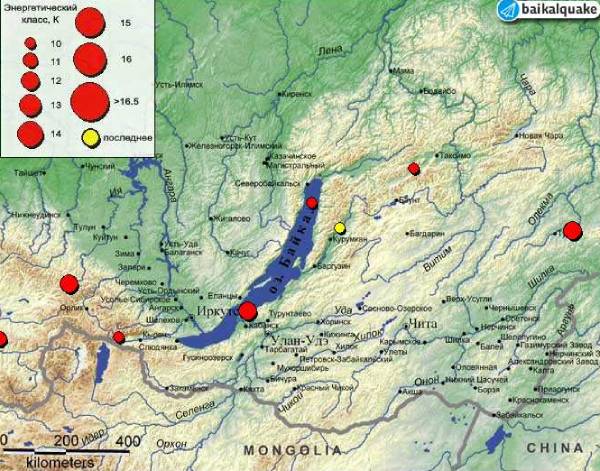 Два землетрясения с разницей в полчаса произошли в Бурятии