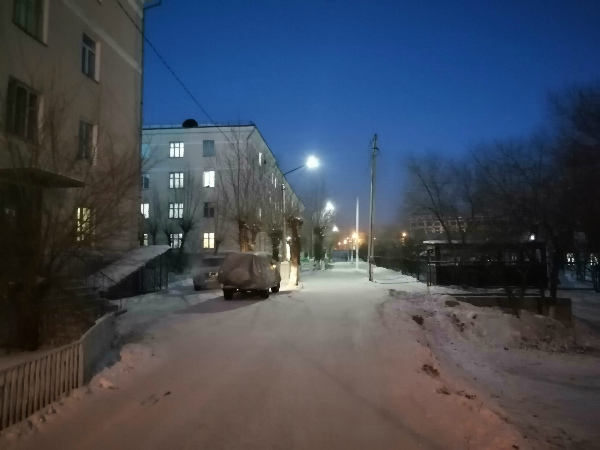 В Улан-Удэ около общежития БГСХА восстановили освещение