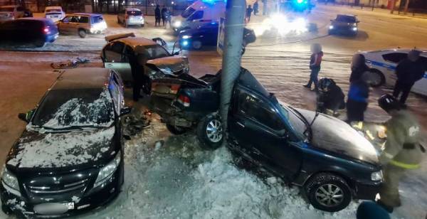 В Иркутске произошло ДТП с участием четырёх автомобилей
