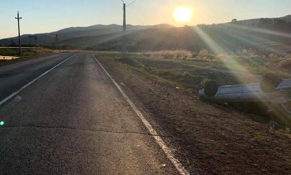 В Бурятии погиб водитель перевернувшейся машины 