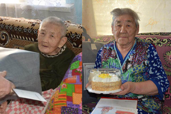 Тружениц тыла в Агинском округе поздравили с 90-летним юбилеем