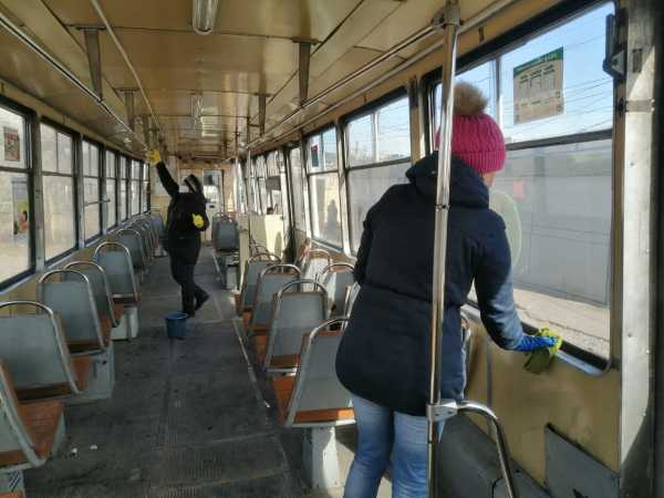 В Улан-Удэ трамваи проходят дезинфекцию в течение дня 