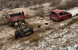 В Бурятии автомобиль с детьми развалился на части