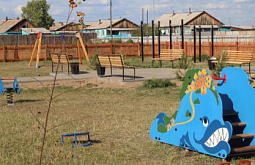 Во дворах района Бурятии установили девять новых детских площадок