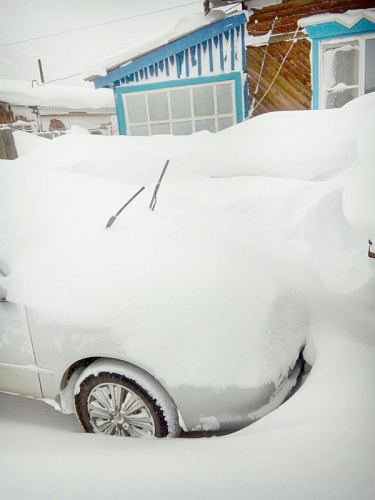 Баргузинский район Бурятии засыпало снегом