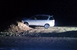 В Бурятии «Ипсум» влетел в кучу гравия