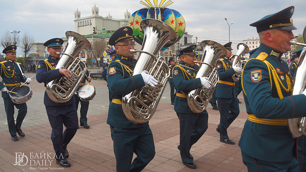 Военный оркестр из Улан-Удэ принимает участие в фестивале в Хабаровске