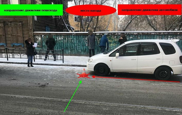 В Иркутске школьница вышла из трамвая и попала под авто 