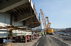 Третий мост через Уду в столице Бурятии строят непрерывно