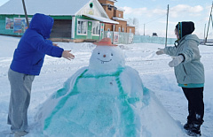 В районе Бурятии выбрали лучших снеговиков