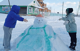 В районе Бурятии выбрали лучших снеговиков