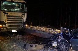 В Забайкалье водитель Honda Accord погиб в столкновении с фурой 