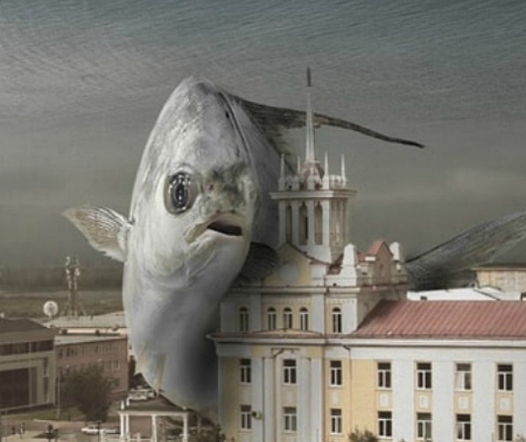 «Кто проживает на дне океана?»: В центре Улан-Удэ «поселилась» огромная рыба